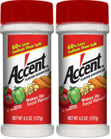 Ac'cent All Natural Flavor Enhancer for Low Sodium Heart Healthy Meal Prep, Umami Seasoning for Wellness Focused Home Cooks