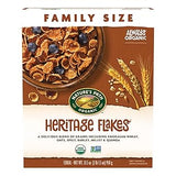 Nature's Path Organic Heritage Flakes Cereal – Low-Sugar Whole Grain Bowl for Mindful Eating and Sustained Energy, 13.25 oz
