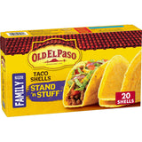 Old El Paso Stand 'N Stuff Taco Shells for Backyard Taco Parties, Gluten Free 20-count