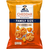 Quaker Rice Crisps Cheddar – Better-For-You Crunch for Self-Care Snack Time, 8.5 oz