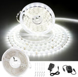 CT CAPETRONIX White LED Strip Light – Modern Bedroom Decor Accent, Dimmable 6000K Tape for Headboard and Living Room Ambiance