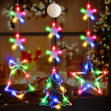 Lumalights Christmas Window Silhouette Lights – Cozy Living Room Decor with Timer & Suction Cups
