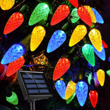Lumify Solar Strawberry String Lights – 2-Pack 100 LED Outdoor Christmas Lights for Garden Pathways and Patio Railings, IP-Rated Waterproof