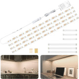 WOBANE LED Strip & Bar Under Cabinet Lighting Kit – Cozy Bedroom Shelf Glow, Dimmable Warm to Natural White