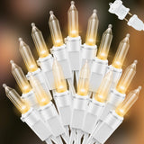 LAMPHOME 100 LED String Lights for Bedroom Aesthetic Cozy Ambient Lighting 21.6FT Multi-Color
