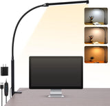 LED Desk Lamp with Clamp – Eye-Caring Reading Light for Wind-Down Bedtime Routine