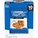 Snack Factory Pretzel Crisps – School Safe Classroom Snack Bags for Kids, Original Flavor