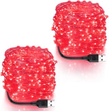 Blingstar USB Fairy Lights – Cozy Bedroom String Lights for Warm Ambient Glow, 66ft 2-Pack