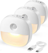 Lyridz Rechargeable Night Light – Soft Warm Nursery Light for Sleeping Babies and Toddlers, Motion Activated