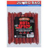 Old Wisconsin Hot & Spicy Sausage Snack Sticks – Quick Desk Drawer Protein Between Meetings