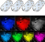 LUXMOO 4-Pack Magnetic LED Bar Lights – Affordable Birthday Gift for Her, Rechargeable Mood Lighting for Bedroom and Car