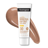 Neutrogena Purescreen+ Tinted Mineral Sunscreen – Water Resistant SPF 30 for Hiking, Beach, and Pool Days