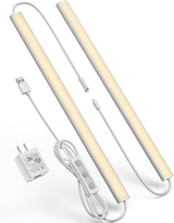 BRIGHTWILL Slim LED Under Cabinet Task Light – Dimmable USB Desk Bar for Home Office Focus and Productivity