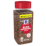 McCormick Whole Black Peppercorns – Portable Grinder Refill for Patio Grilling and Outdoor Dinners
