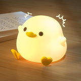 UNEEDE Cute Bean Animal Night Light – Soft Silicone Nursery Lamp for Babies and Toddlers, Squeeze-Activated Bedside Light