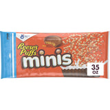 Reese's Puffs Minis Cereal, No High Fructose Corn Syrup Kids Cereal for Family Breakfast, After-School Snack and Lunchbox Treats
