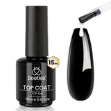 Beetles Low-Odor Gel Base and Top Coat – Gentle Manicure Ritual for Sensitive, Self-Care Focused Nights
