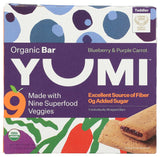 Yumi Bar Blueberry Purple Carrot Clean-Label Organic Toddler Bar for Meal Prep and Wellness Routines