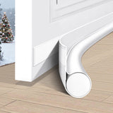 HomeProtect Door Draft Stopper in Black and White – Under Door Seal That Blends Seamlessly with Any Decor