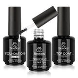 Beetles All-in-One Nail Glue Kit – Less Is More Manicure, Multi-Function Gel for Bases, Tips, and Nail Art