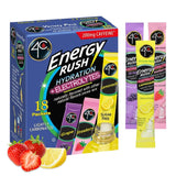 4C Energy Rush Powdered Drink Stix – Low-Sugar Morning Energy Ritual Without the Coffee Crash, 18 Count