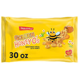 Malt-O-Meal Golden Honey O's Cereal – Lunchbox Snack for Picky Eaters, Sweetened Whole-Grain Honey Cereal in Resealable 30 oz Bag