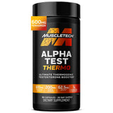 MuscleTech AlphaTest Thermo – Birthday Gift for the Gym Guy, 30-Day Testosterone & Stamina Supplement Stack