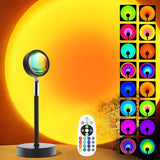 Sunset Lamp Projector – Thoughtful Birthday Gift for Her, 16-Color Mood Light for Bedroom Relaxation