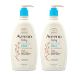 Aveeno Baby Oatmeal-Infused Body Lotion – Soothing Bedtime Moisturizer for Sensitive Baby Skin