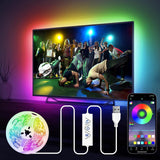 HOUHUI Bias Light Strip 13ft – Eye Strain Relief Backlight for TV During Long Movie Marathons with Soft Ambient Glow