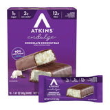 Atkins Endulge Chocolate Coconut Bar – Hiking Pack Snack with 12g Fiber for Trail Energy