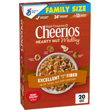 Cheerios Hearty Nut Medley Maple Cinnamon – On-the-Go Morning Cereal for Focused Pre-Work Fuel, Fiber and Vitamins, 20 oz Box