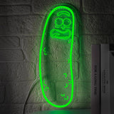 Oneneno Gamepad Neon Sign – Green LED Wall Art for Man Cave, Dimmable Accent Light for Game Room