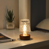 Crystal Glow Art Deco LED Lamp – Thoughtful Birthday Gift for Mom, Cordless Night Light with Timer