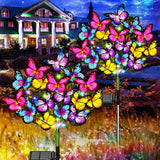 Solar Christmas Tree Lights 3 Pack – Waterproof Fiber Optic Pathway Decor for Patio, Lawn and Driveway Entrance