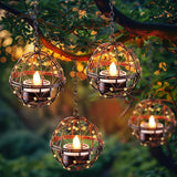 Homemory Solar Tea Lights – Portable Flickering LED Candles for Patio Tables, Camping Nights, and Outdoor Dinner Parties