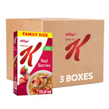 Kellogg's Special K Red Berries Cereal – Kid-Friendly Whole Grain Breakfast for the Family Table, Real Strawberry Flakes