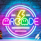 Gaming Neon Sign for Kids Room, Cool to Touch USB Powered Light - Safe Bedroom Wall Decor for Tween Boys Playroom Setup