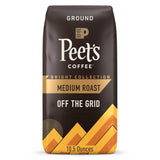 Peet's Coffee Off the Grid Medium Roast Ground Coffee – Pre-Ground Brew for Camping Mornings and Patio Brunch