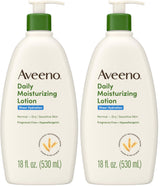 Aveeno Sheer Hydration Fragrance-Free Body Lotion for Sensitive, Allergy-Prone Skin – Dermatologist-Tested 48-Hour Moisturizer Safe for Daily Family Use