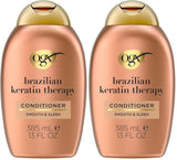 OGX Ever Straightening + Brazilian Keratin Therapy Conditioner – Coconut-Infused Smoothing Ritual for Frizz-Free Self-Care