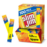 Slim Jim Smoked Meat Sticks, Original Flavor – Road Trip and Car Console Portable Protein, 6g Protein, 200 Count Bulk