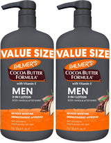 Palmer's Cocoa Butter Formula Men's 3-in-1 Lotion for the Father's Day Gift Set, 33.8 oz Value Size for Dad