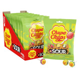 Chupa Chups Sour Lollipops – Nostalgic Candy Gift Bag for Sweet-tooth Friends, 25 Count Variety