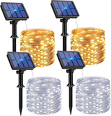 btfarm Solar String Lights Outdoor 132FT - 4 Pack 320 LED Waterproof Copper Wire Fairy Lights for Patio, Garden, and Backyard Ambience