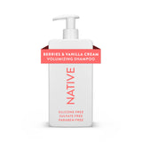 Native Volumizing Shampoo Berries & Vanilla Cream 16.5 fl Oz – Mindful Self-Care Hair Wash for Flat, Lifeless Hair