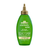 OGX Extra Strength Refreshing Scalp + Rosemary Oil Mint Dry Scalp Treatment – Mindful Self-Care Ritual for Home Spa Evenings, Cooling Leave-In Scalp Detox