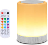 OORUN Touch Nursery Night Light – Cordless Baby Room Lamp with Timer and Soft RGB Glow
