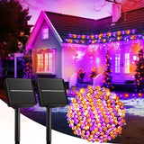 Brightown Solar String Lights – 39ft Patio and Backyard Decor, 8 Modes Waterproof LED
