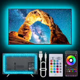 Maylit TV LED Backlight Strip – Birthday Gift for Him, 20ft RGB Music Sync Lights for 32-80 Inch TVs